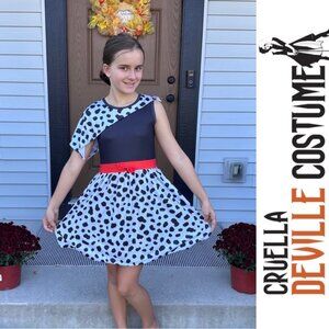 Disney | Cruella de Vil Halloween Costume | Size 140 (10/12)